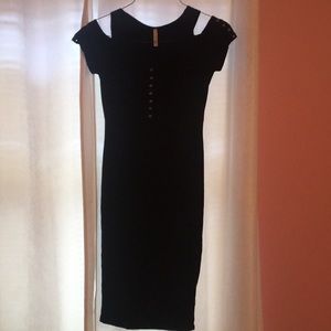Women’s long black dress